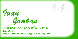 ivan gombas business card